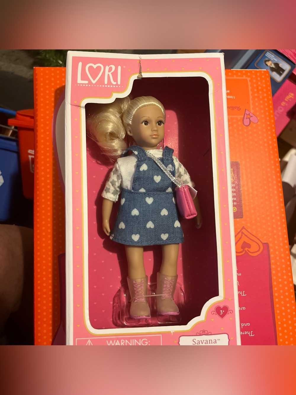 Lori Battat: SAVANA - Fashionable 6" Doll -blonde hair, brown eyes- New in box.